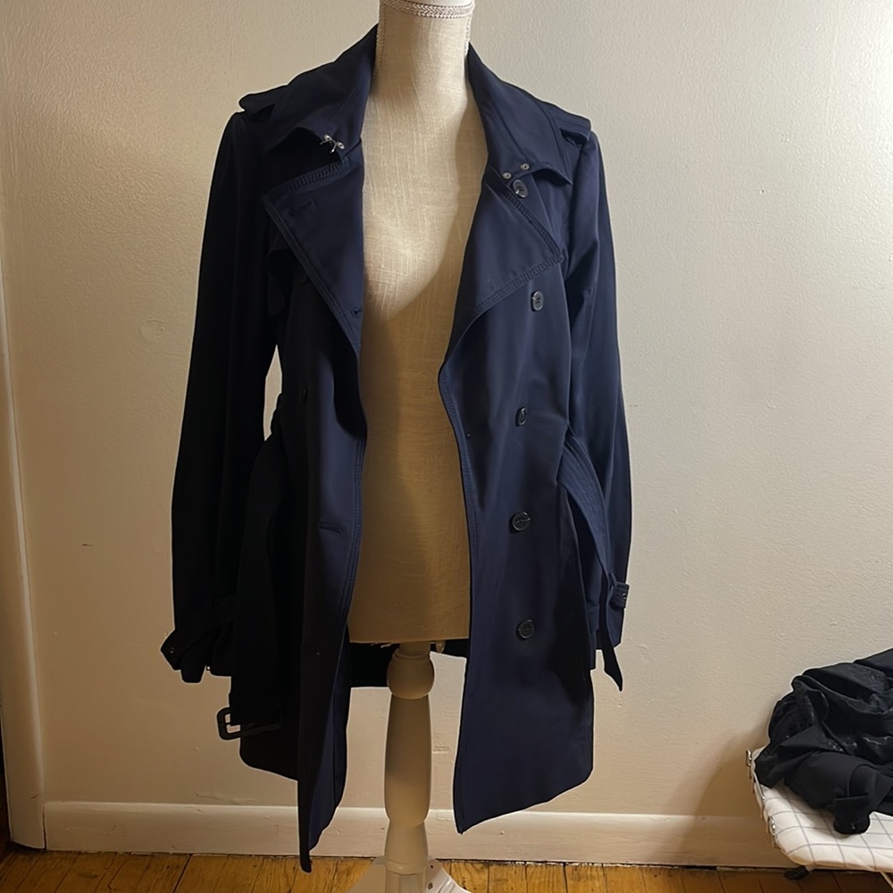 Carolina Belle Blue Trench Coat